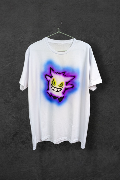Hand-Painted Oldschool Airbrush T-Shirt | Custom Unisex Retro Art Tee | Unique Streetwear Design