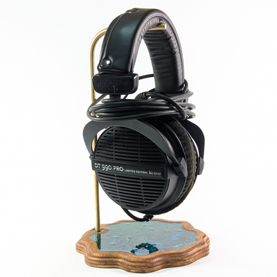 Wood Headphone Stand | Epoxy Resin Headphone Holder