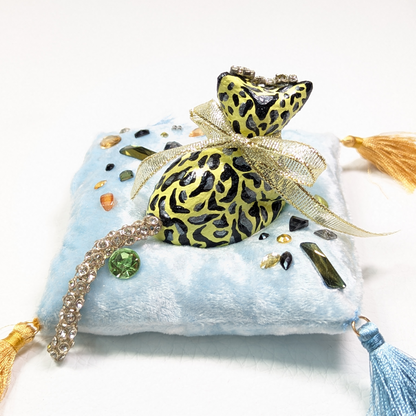 Cat Figure Hand Painted Sculpture