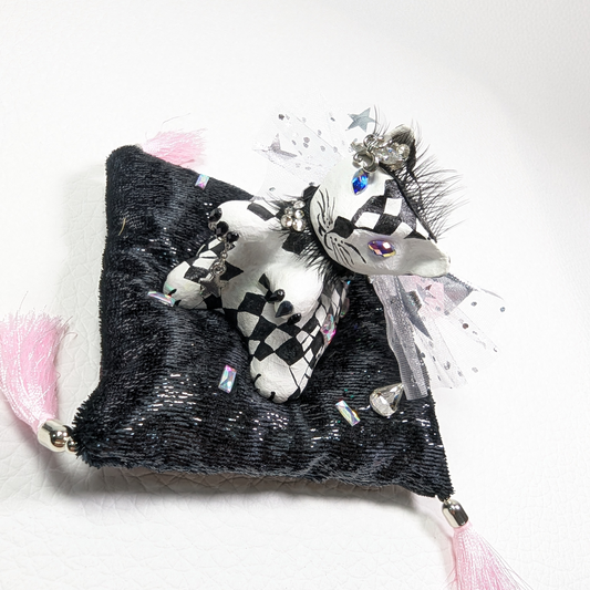 Cat Figure Hand Painted Sculpture
