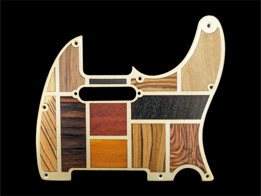 Telecaster Pickguard Handmade Custom Exotic Wood