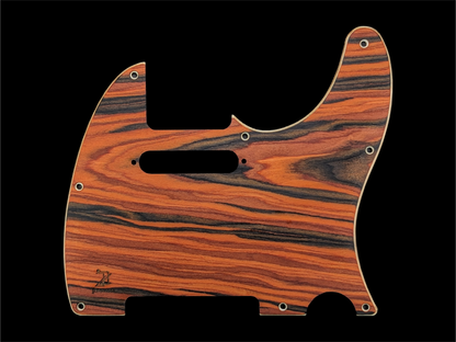 Telecaster Pickguard Handmade Custom Exotic Wood