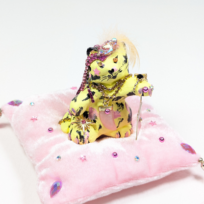 Cat Figure Hand Painted Sculpture