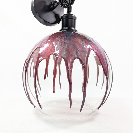 Handmade Epoxy Resin Bubble Glass Chandelier Pendant Lamp