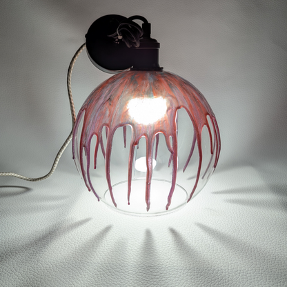 Handmade Epoxy Resin Bubble Glass Chandelier Pendant Lamp
