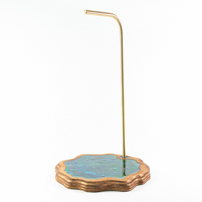Wood Headphone Stand | Epoxy Resin Headphone Holder