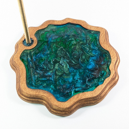 Wood Headphone Stand | Epoxy Resin Headphone Holder