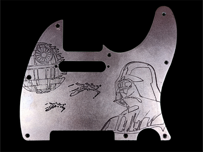 Telecaster Pickguard Handmade Custom Metal Steel