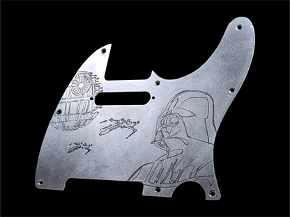 Telecaster Pickguard Handmade Custom Metal Steel