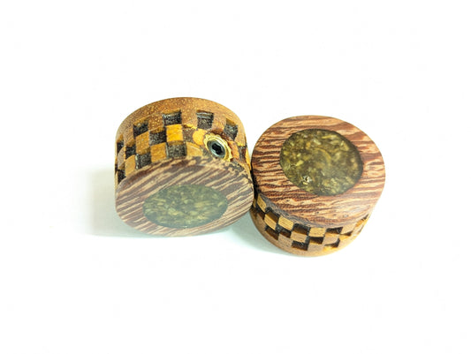 Handmade Wood Guitar Knob Knobs Potentiometr Epoxy Mother of Pearl