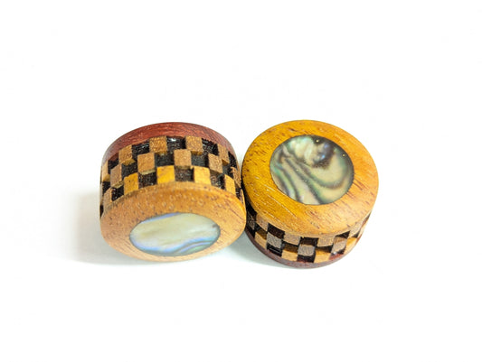 Handmade Wood Guitar Knob Knobs Potentiometr Epoxy Mother of Pearl