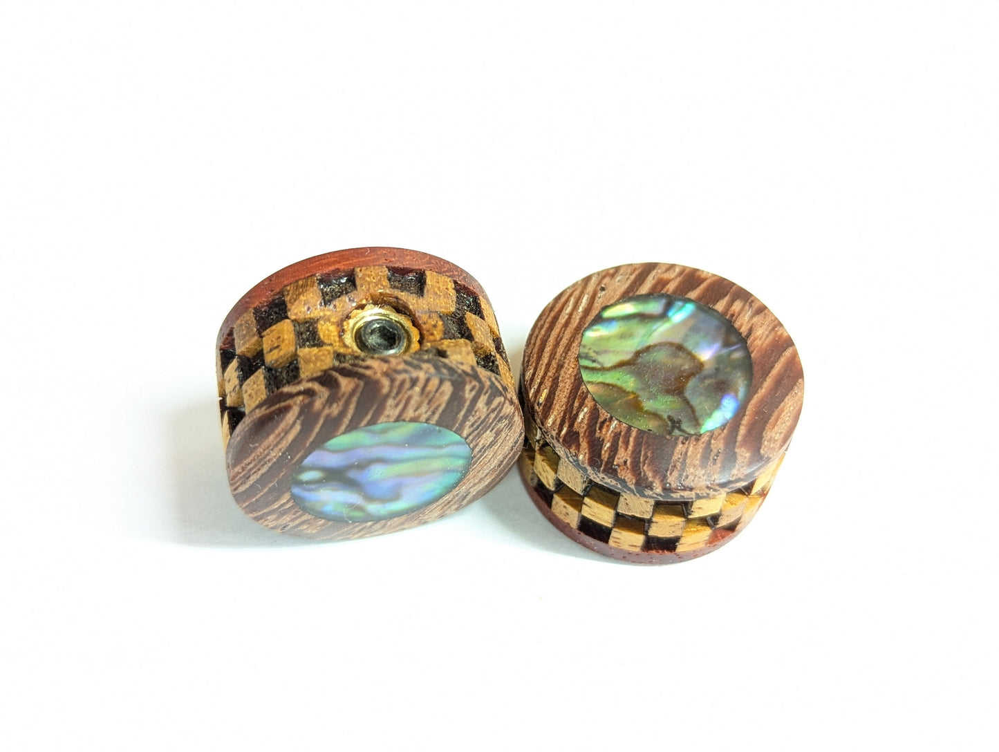 Handmade Wood Guitar Knob Knobs Potentiometr Epoxy Mother of Pearl