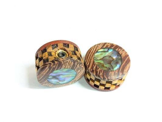 Handmade Wood Guitar Knob Knobs Potentiometr Epoxy Mother of Pearl