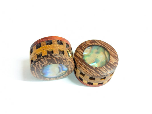 Handmade Wood Guitar Knob Knobs Potentiometr Epoxy Mother of Pearl