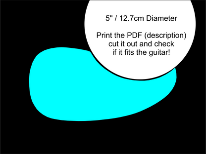 Acoustic Classical Guitar Pickguard Teardrop Exotic Wood