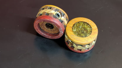 Handmade Wood Guitar Knob Knobs Potentiometr Epoxy Mother of Pearl