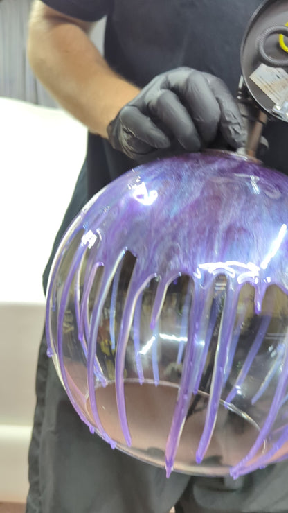 Handmade Epoxy Resin Bubble Glass Chandelier Pendant Lamp
