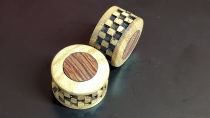 Handmade Wood Guitar Knob Knobs Potentiometr Epoxy Mother of Pearl