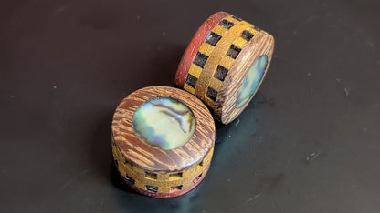 Handmade Wood Guitar Knob Knobs Potentiometr Epoxy Mother of Pearl