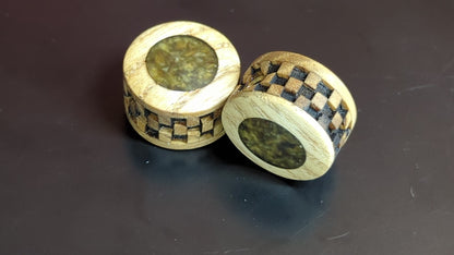 Handmade Wood Guitar Knob Knobs Potentiometr Epoxy Mother of Pearl